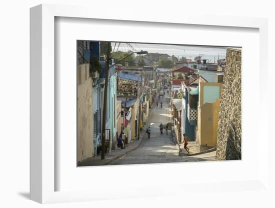 Street Scene at the Tivoli Neighborhood, Santiago De Cuba, Cuba, West Indies, Caribbean-Yadid Levy-Framed Photographic Print