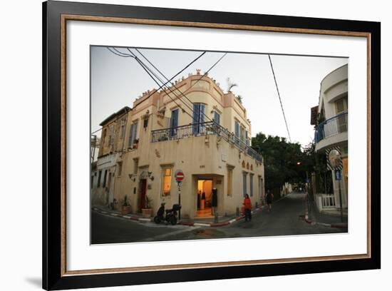 Street Scene at the Trendy Neve Tzedek Neighbourhood, Tel Aviv, Israel, Middle East-Yadid Levy-Framed Photographic Print