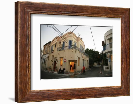 Street Scene at the Trendy Neve Tzedek Neighbourhood, Tel Aviv, Israel, Middle East-Yadid Levy-Framed Photographic Print