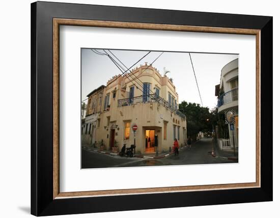 Street Scene at the Trendy Neve Tzedek Neighbourhood, Tel Aviv, Israel, Middle East-Yadid Levy-Framed Photographic Print