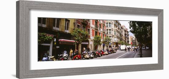 Street Scene Barcelona Spain-null-Framed Photographic Print