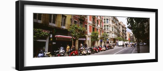 Street Scene Barcelona Spain-null-Framed Photographic Print