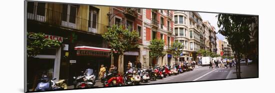 Street Scene Barcelona Spain-null-Mounted Photographic Print