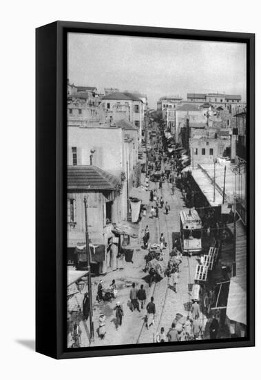 Street Scene, Beirut, Lebanon, C1924-Ewing Galloway-Framed Premier Image Canvas