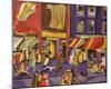 Street Scene (Boy with Kite), 1962-Jacob Lawrence-Mounted Art Print