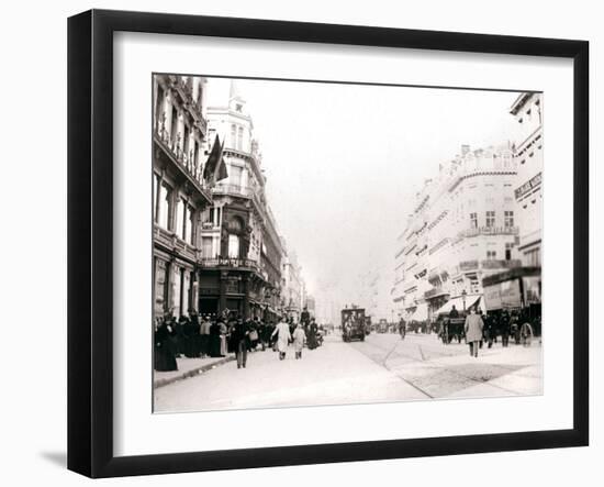 Street Scene, Brussels, 1898-James Batkin-Framed Photographic Print