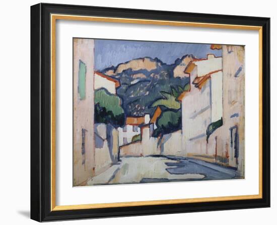 Street Scene, Cassis, C.1913-Samuel John Peploe-Framed Giclee Print