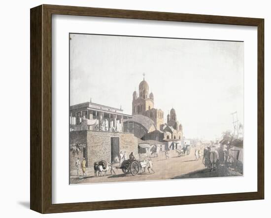 Street Scene, from 'Views in Calcutta', 1786-1788-Thomas Daniell-Framed Giclee Print