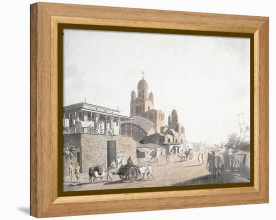 Street Scene, from 'Views in Calcutta', 1786-1788-Thomas Daniell-Framed Premier Image Canvas