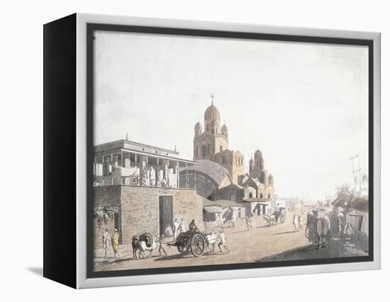 Street Scene, from 'Views in Calcutta', 1786-1788-Thomas Daniell-Framed Premier Image Canvas