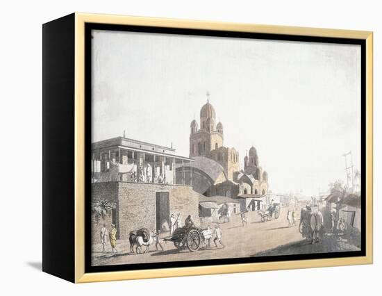 Street Scene, from 'Views in Calcutta', 1786-1788-Thomas Daniell-Framed Premier Image Canvas