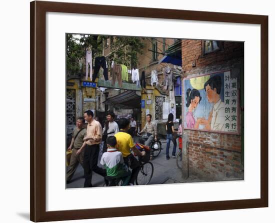 Street Scene, Guangzhou, Guangdong Province, China-Andrew Mcconnell-Framed Photographic Print