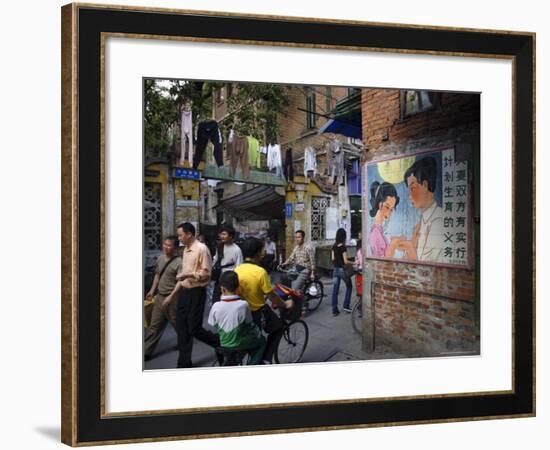 Street Scene, Guangzhou, Guangdong Province, China-Andrew Mcconnell-Framed Photographic Print