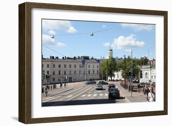 Street Scene, Helsinki, Finland, 2011-Sheldon Marshall-Framed Photographic Print