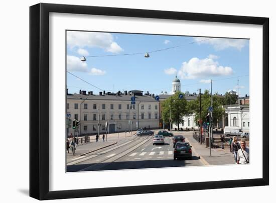 Street Scene, Helsinki, Finland, 2011-Sheldon Marshall-Framed Photographic Print