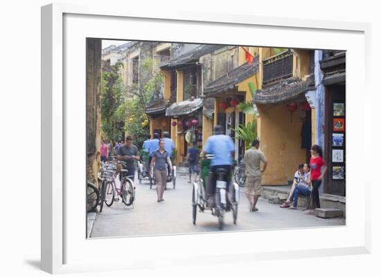 Street Scene, Hoi An, Quang Nam, Vietnam, Indochina, Southeast Asia, Asia-Ian Trower-Framed Photographic Print