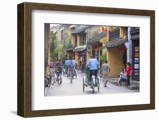 Street Scene, Hoi An, Quang Nam, Vietnam, Indochina, Southeast Asia, Asia-Ian Trower-Framed Photographic Print