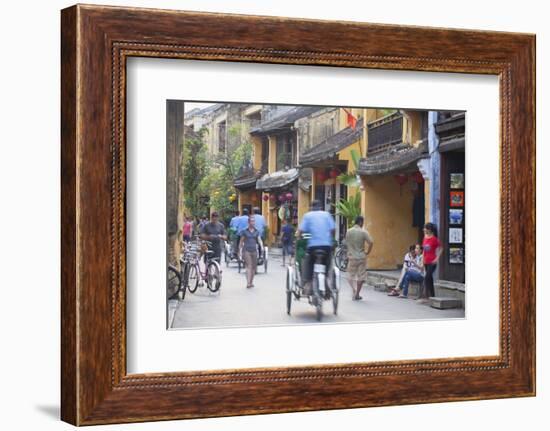 Street Scene, Hoi An, Quang Nam, Vietnam, Indochina, Southeast Asia, Asia-Ian Trower-Framed Photographic Print