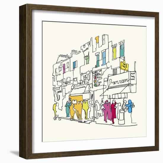 Street Scene I-Tom Frazier-Framed Giclee Print