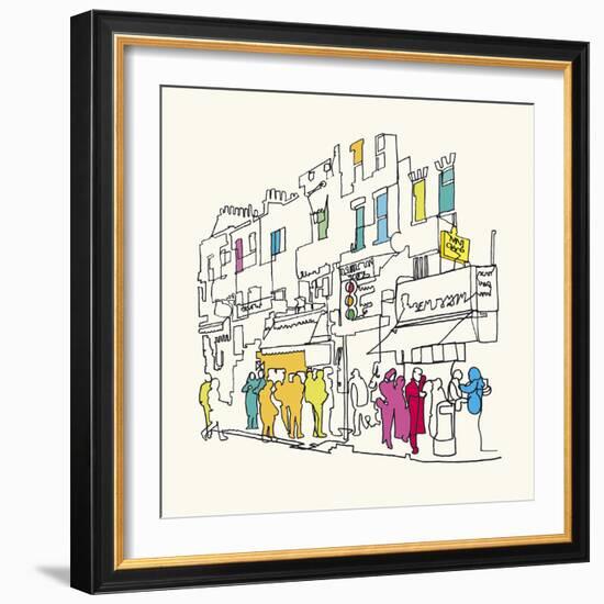 Street Scene I-Tom Frazier-Framed Giclee Print