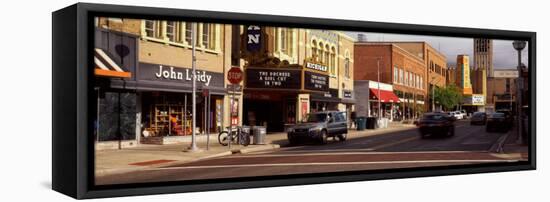 Street Scene in a City, Liberty Street, Ann Arbor, Washtenaw County, Michigan, USA-null-Framed Premier Image Canvas