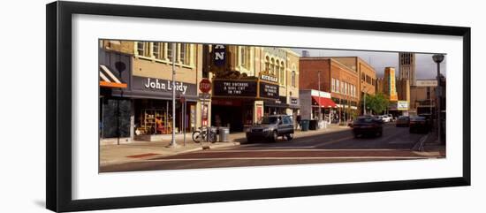 Street Scene in a City, Liberty Street, Ann Arbor, Washtenaw County, Michigan, USA-null-Framed Photographic Print