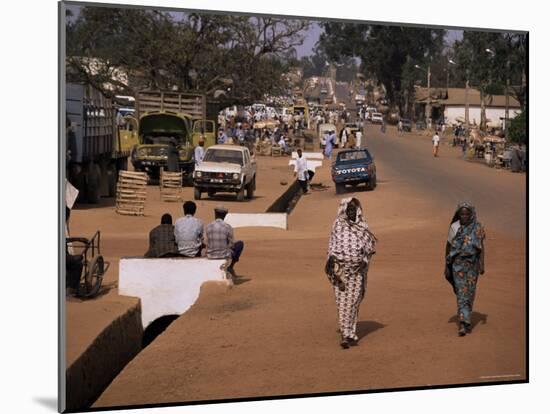 Street Scene in Centre of Town, Garowa, Cameroon, Africa-David Poole-Mounted Photographic Print