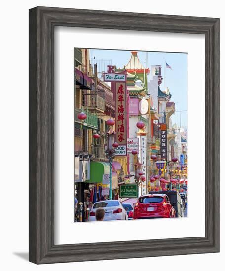 Street Scene in China Town Section of San Francisco, California, United States of America, North Am-Gavin Hellier-Framed Photographic Print