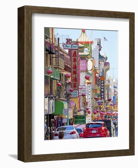 Street Scene in China Town Section of San Francisco, California, United States of America, North Am-Gavin Hellier-Framed Photographic Print