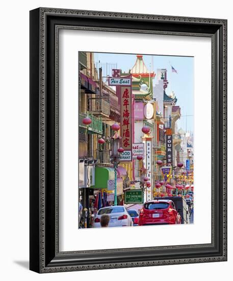 Street Scene in China Town Section of San Francisco, California, United States of America, North Am-Gavin Hellier-Framed Photographic Print