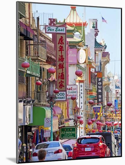 Street Scene in China Town Section of San Francisco, California, United States of America, North Am-Gavin Hellier-Mounted Photographic Print