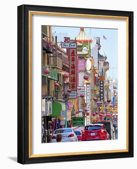 Street Scene in China Town Section of San Francisco, California, United States of America, North Am-Gavin Hellier-Framed Photographic Print