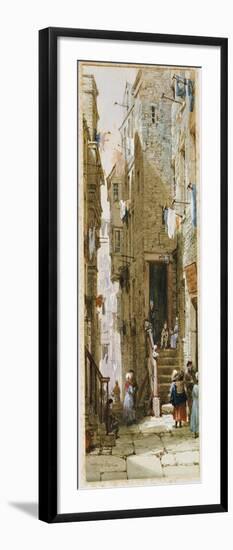 Street Scene in Edinburgh-Louise J. Rayner-Framed Giclee Print