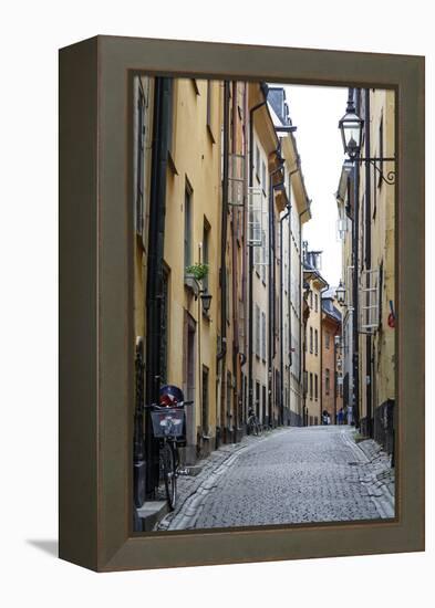 Street Scene in Gamla Stan, Stockholm, Sweden, Scandinavia, Europe-Yadid Levy-Framed Premier Image Canvas