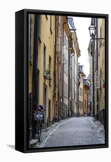 Street Scene in Gamla Stan, Stockholm, Sweden, Scandinavia, Europe-Yadid Levy-Framed Premier Image Canvas