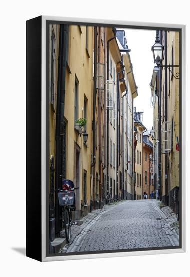 Street Scene in Gamla Stan, Stockholm, Sweden, Scandinavia, Europe-Yadid Levy-Framed Premier Image Canvas