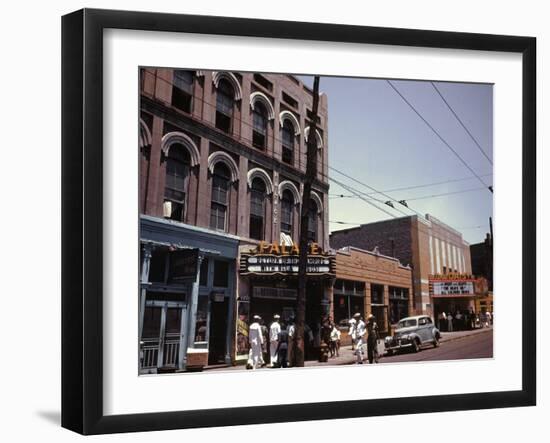 Street Scene in Memphis-null-Framed Photographic Print