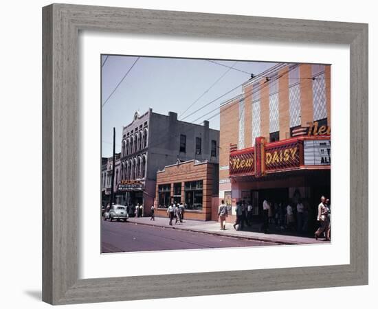 Street Scene in Memphis-null-Framed Photographic Print