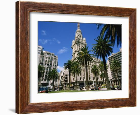 Street Scene in Montevideo, Uruguay, South America-Ken Gillham-Framed Photographic Print