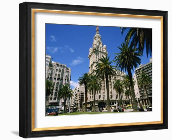 Street Scene in Montevideo, Uruguay, South America-Ken Gillham-Framed Photographic Print