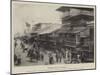 Street Scene in Osaka-null-Mounted Giclee Print