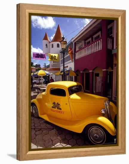Street Scene in Philipsburg, St. Martin, Caribbean-Robin Hill-Framed Premier Image Canvas