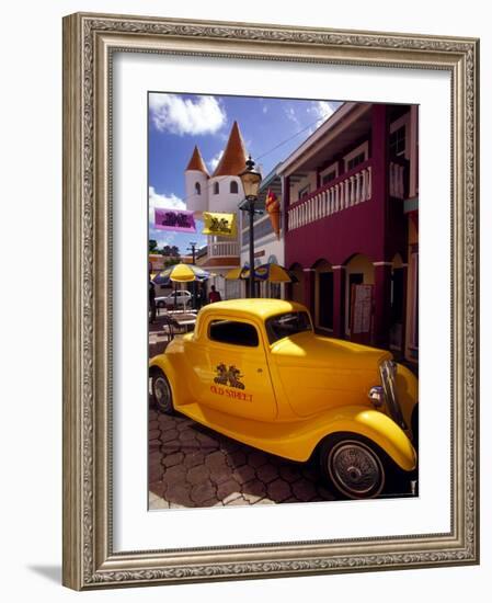 Street Scene in Philipsburg, St. Martin, Caribbean-Robin Hill-Framed Photographic Print