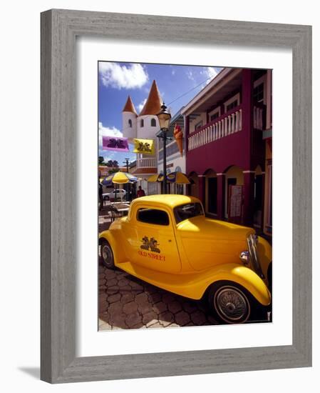 Street Scene in Philipsburg, St. Martin, Caribbean-Robin Hill-Framed Photographic Print