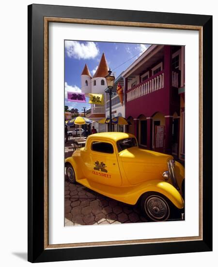 Street Scene in Philipsburg, St. Martin, Caribbean-Robin Hill-Framed Photographic Print