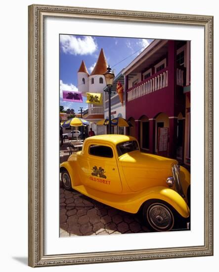 Street Scene in Philipsburg, St. Martin, Caribbean-Robin Hill-Framed Photographic Print