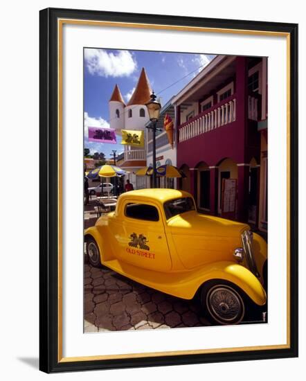 Street Scene in Philipsburg, St. Martin, Caribbean-Robin Hill-Framed Photographic Print