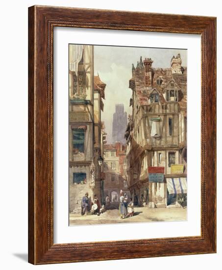 Street Scene in Rouen-Thomas Shotter Boys-Framed Giclee Print
