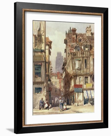 Street Scene in Rouen-Thomas Shotter Boys-Framed Giclee Print