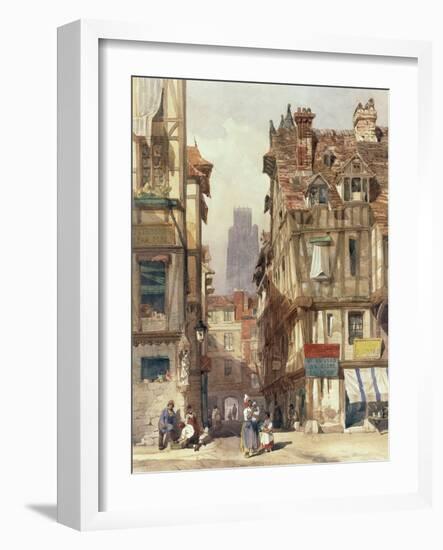 Street Scene in Rouen-Thomas Shotter Boys-Framed Giclee Print
